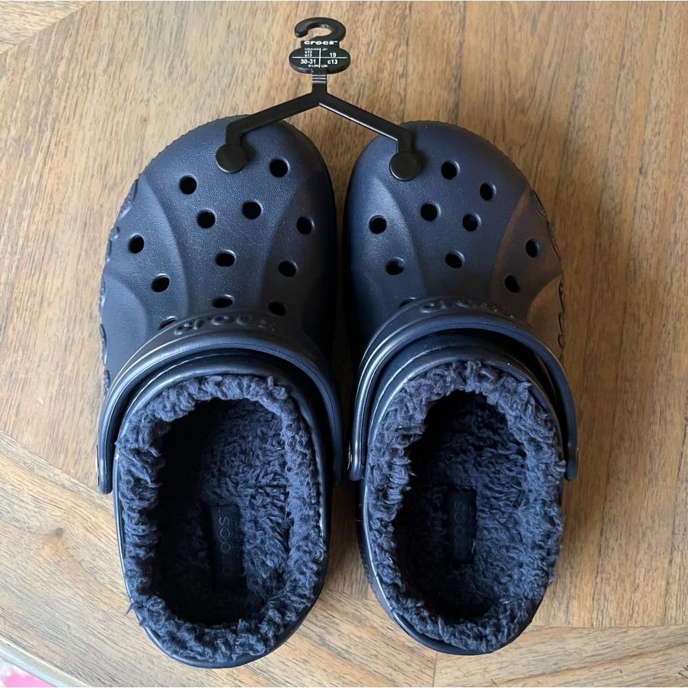 NWOT! Crocs Kids Baya Lined Clogs Size C13
